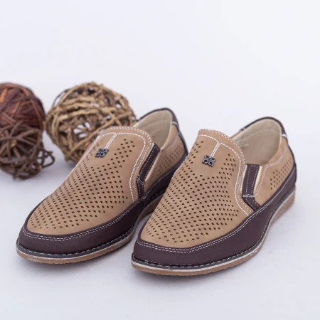 Pantofi Baieti A890-6LT Bej Clowse