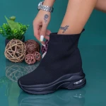 Pantofi Sport Dama cu Platforma MX302 Negru Mei