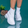 Pantofi Sport Dama cu Platforma MX302 Alb Mei