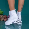 Pantofi Sport Dama cu Platforma MX302 Alb Mei