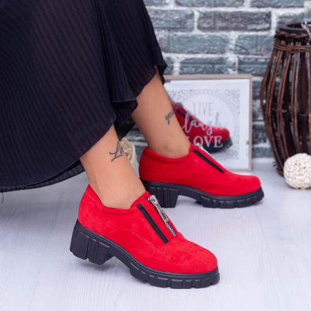Pantofi Casual Dama OP1A Rosu Mei