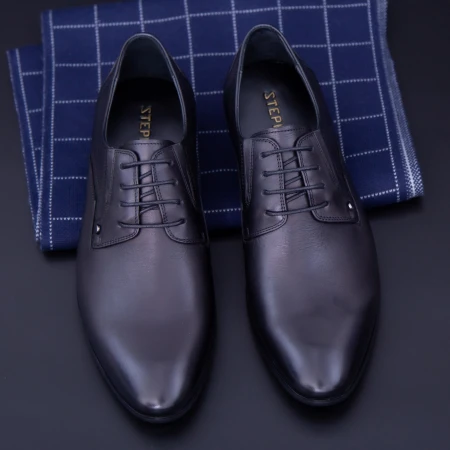 Pantofi Barbati din piele naturala Y079-02F Negru Mei