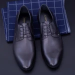 Pantofi Barbati din piele naturala Y079-02F Negru Mei