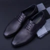 Pantofi Barbati din piele naturala Y079-02F Negru Mei