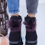 Ghete UG Dama WL127 Negru-Rosu Mei