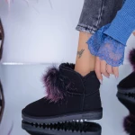 Ghete UG Dama WL127 Negru-Rosu Mei