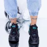 Pantofi Sport Dama cu Platforma WL118 Negru Mei