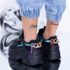 Pantofi Sport Dama cu Platforma WL118 Negru Mei