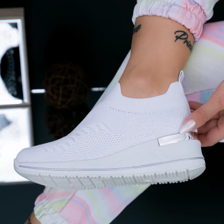Pantofi Sport Dama YKQ259 Alb Mei