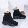 Pantofi Sport Dama cu Platforma WL131A Negru Mei
