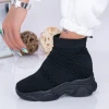 Pantofi Sport Dama cu Platforma WL131A Negru Mei