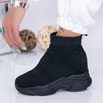 Pantofi Sport Dama cu Platforma WL131A Negru Mei