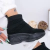 Pantofi Sport Dama cu Platforma WL131A Negru Mei