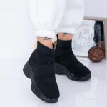 Pantofi Sport Dama cu Platforma WL131A Negru Mei