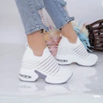 Pantofi Sport Dama cu Platforma MX350 Alb Mei