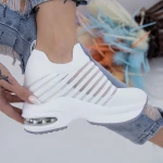 Pantofi Sport Dama cu Platforma MX350 Alb Mei