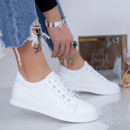 Pantofi Sport Dama 913 Alb Fashion