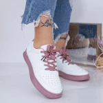 Pantofi Sport Dama 927 Alb-Roz Fashion
