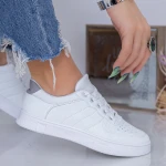 Pantofi Sport Dama 927 Alb-Gri Fashion