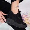Pantofi Sport Dama cu Platforma WL183 Negru Mei