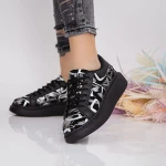 Pantofi Sport Dama JG37 Negru-Argintiu Mei