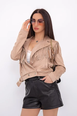 Jacheta Dama 25688 Bej Fashion