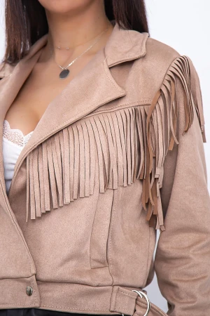 Jacheta Dama 25688 Bej Fashion