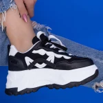 Pantofi Sport Dama cu Platforma WL239 Negru Mei
