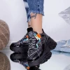 Pantofi Sport Dama cu Platforma WL259 Negru Mei