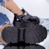Pantofi Sport Dama cu Platforma WL259 Negru Mei