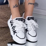 Pantofi Sport Dama WL262 Alb-Negru Mei