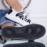 Pantofi Sport Dama WL262 Alb-Negru Mei