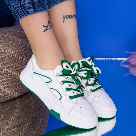 Pantofi Sport Dama WL231 Alb-Verde Mei